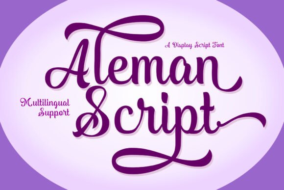 Aleman Script: A Modern Vintage Typeface for Editorial Design