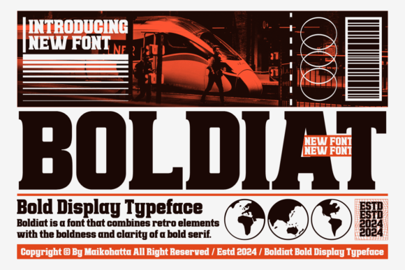 Boldiat: A Bold Display Typeface for Modern Brand Identity