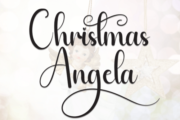 Christmas Angela: A Handwritten Display Font for Warm Digital Branding