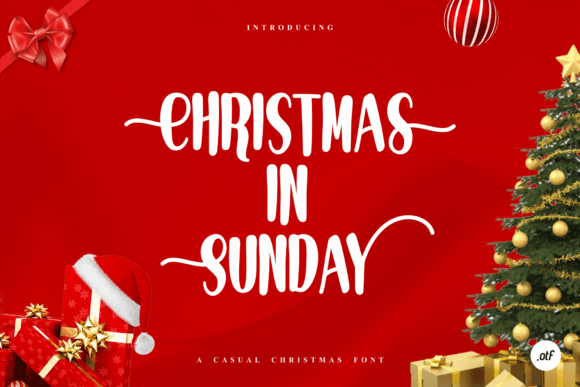 Christmas in Sunday: A Festive Script Handwritten Font for Branding