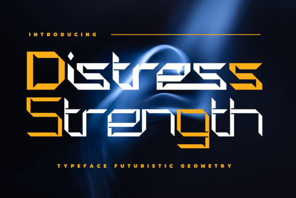 Distress Strength: A Cyberpunk Display Font for High-Impact Campaigns