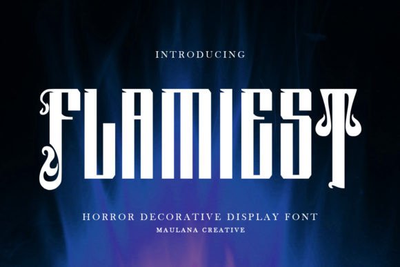 Flamiest: The Horror Display Font for High-Impact Campaigns