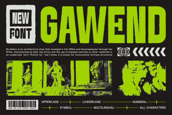 Gawend: The Bold Sans Serif Typeface for Authentic Brand Identity