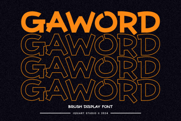 Gaword Brush Marker Font for Bold Handmade Branding
