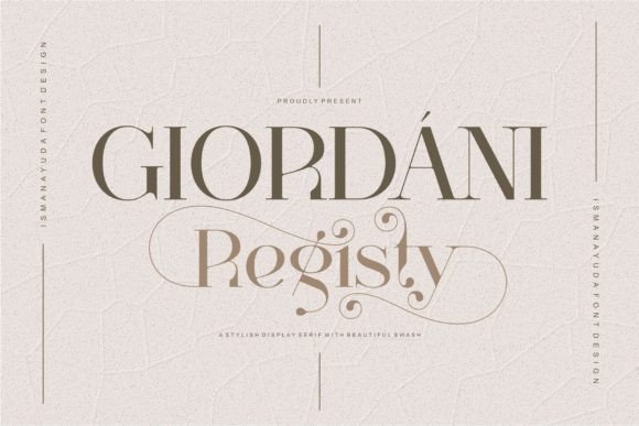 Giving Your Editorial Design a Classic Touch with Giordani Registy