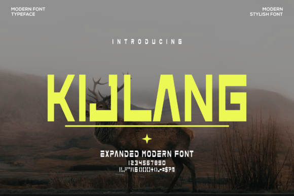 Kijlang Typeface for Bold Brand Identity and Logo Design