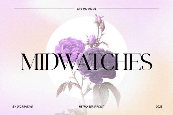 Midwatches Retro Serif Font for Editorial Design
