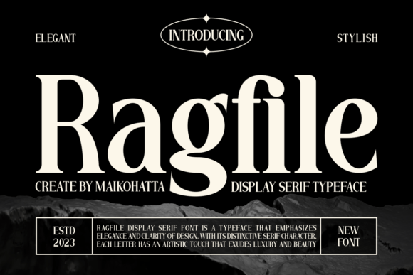 Ragfile Display Serif Typeface for Editorial Design