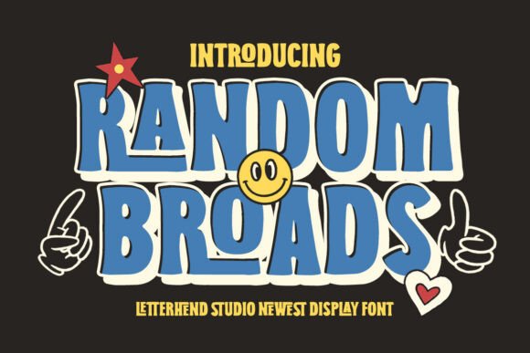 Random Broads: A Playful Ligature Display Font for Branding