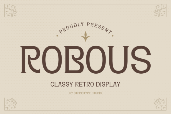 Robous: The Classy Retro Display Font for Brand Identity