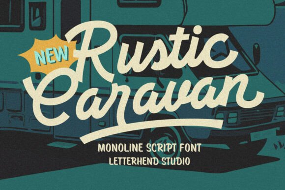 Rustic Caravan Display Font for Web Design