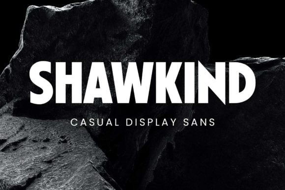 Shawkind: A Strong Sans Serif Font for Bold Display Designs