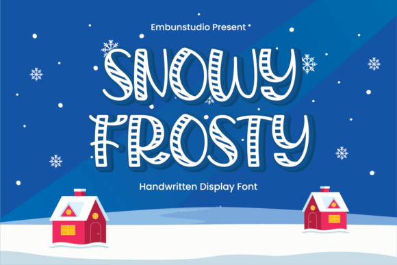 Snowy Frosty: The Whimsical Handwritten Display Font for Winter Campaigns