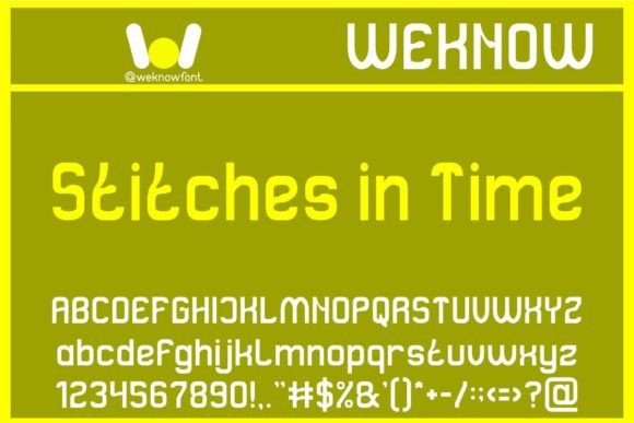 Stitches in Time: A Versatile Sans Serif Display Font for Modern Branding
