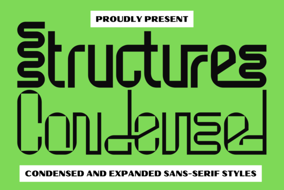 Structures Condensed: The Modern Sans Serif Font for Clean Branding